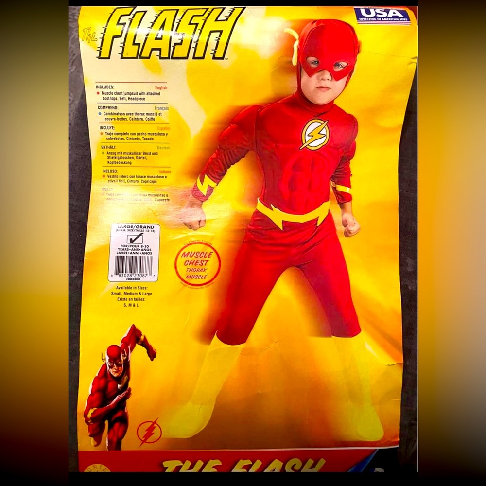 The Flash Youth Halloween Costume | Like New | Youth Large 10/12